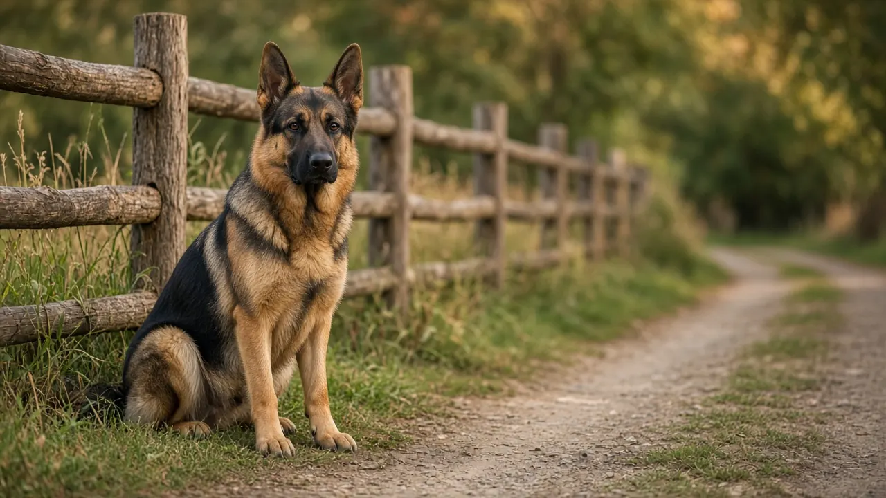 A dog at home in Maywood